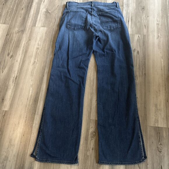 3 X 1 Leia Cotton/Tencel Wide Leg Side Slit Light Wash Jeans Made In USA Size 29 - Picture 2 of 9